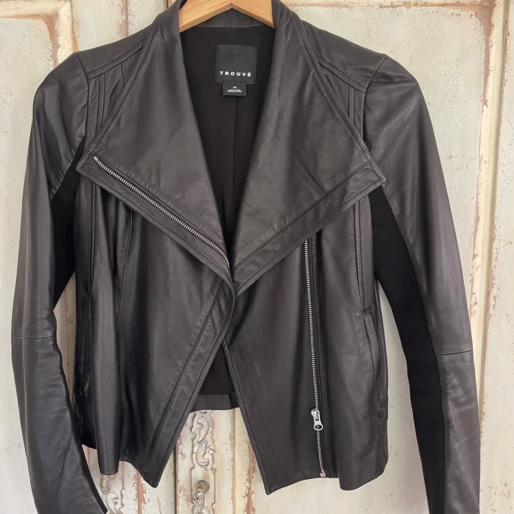 Trove Leather Moto Jacket